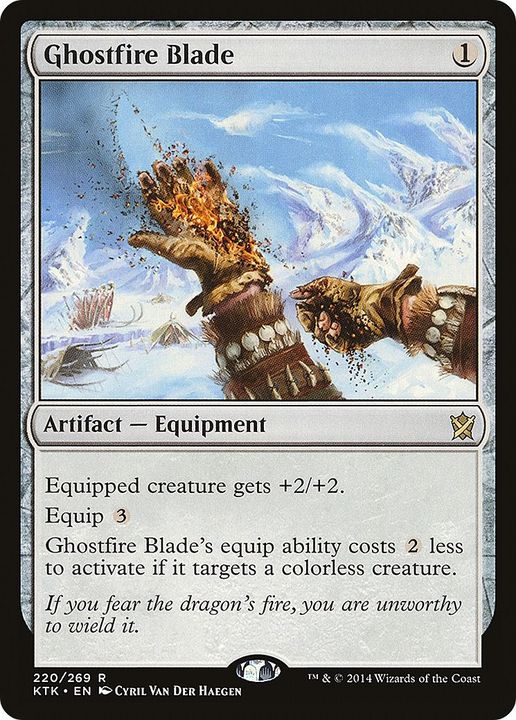 Ghostfire Blade in the group Magic the Gathering / Types / Artifacts / Artifact at Proxyprinters.com (41269)