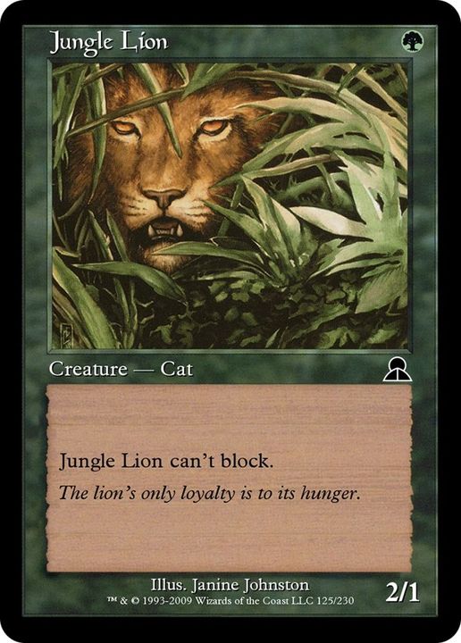 Jungle Lion in the group Magic the Gathering / Types / Colors / Green at Proxyprinters.com (41274)