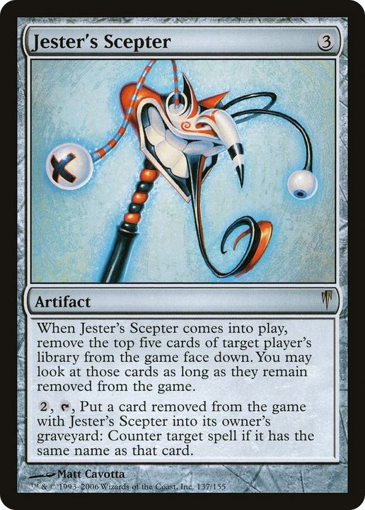 Jester's Scepter in the group Magic the Gathering / Types / Artifacts / Artifact at Proxyprinters.com (41284)