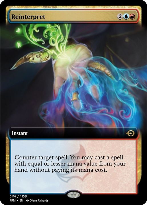 Reinterpret in the group Magic the Gathering / Types / Colors / Multicolors / R, U at Proxyprinters.com (41286)