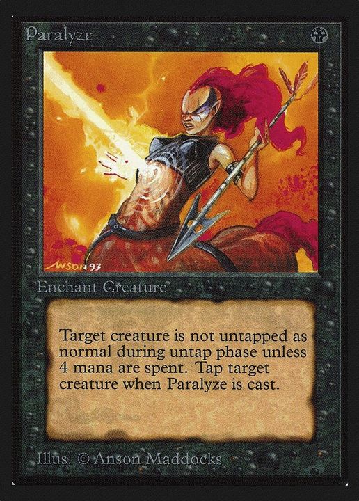 Paralyze in the group Magic the Gathering / Types / Colors / Black at Proxyprinters.com (41323)