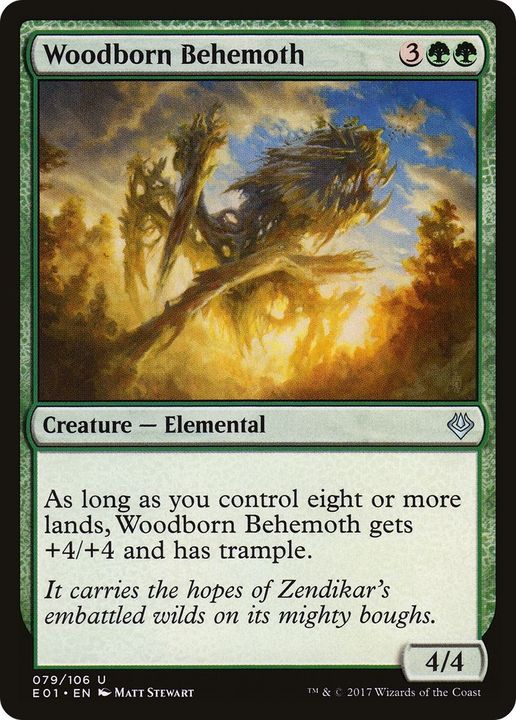 Woodborn Behemoth in the group Magic the Gathering / Types / Colors / Green at Proxyprinters.com (41355)