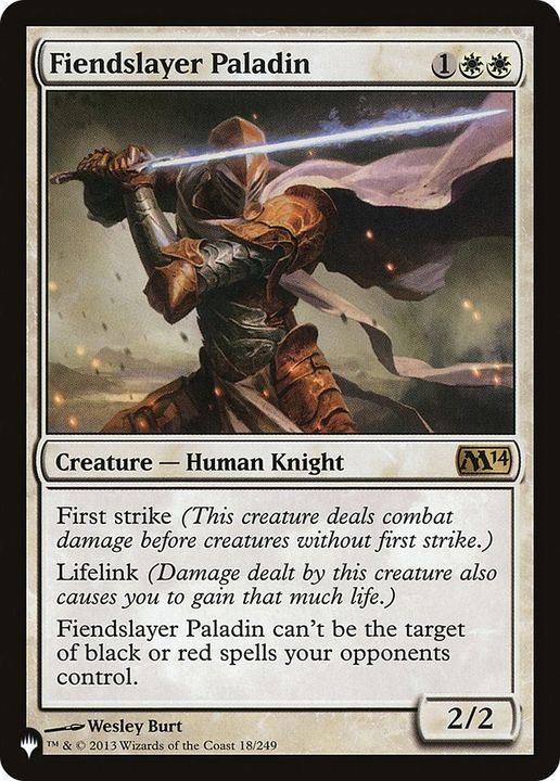 Fiendslayer Paladin in the group Magic the Gathering / Sets / The List at Proxyprinters.com (41378)