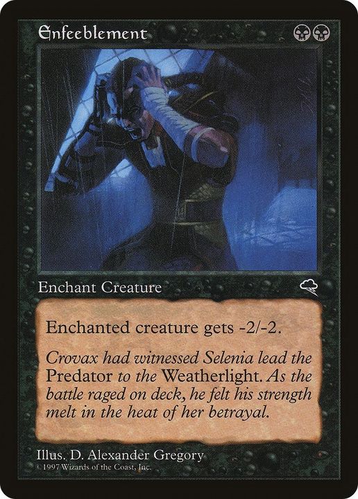 Enfeeblement in the group Magic the Gathering / Types / Colors / Black at Proxyprinters.com (41409)