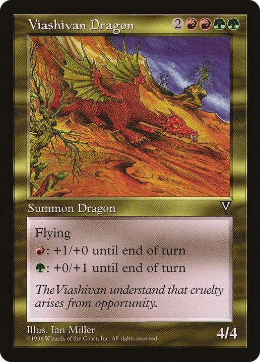 Viashivan Dragon in the group Magic the Gathering / Types / Colors / Multicolors / G, R at Proxyprinters.com (41417)