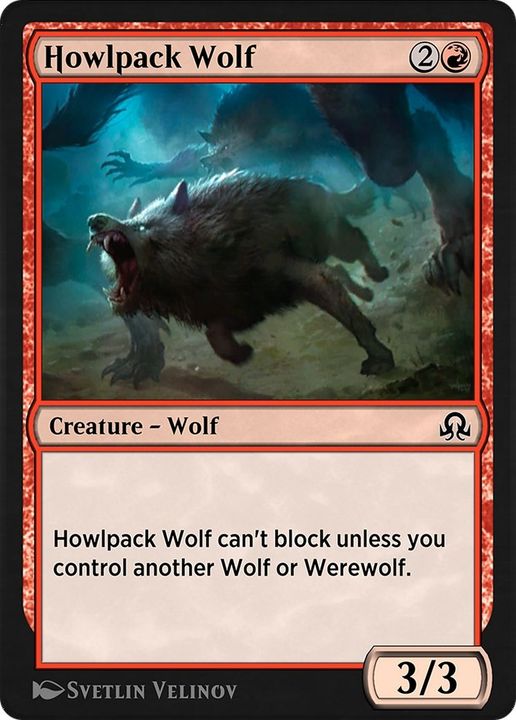 Howlpack Wolf in the group Magic the Gathering / Sets / Shadows over Innistrad Remastered at Proxyprinters.com (4142)