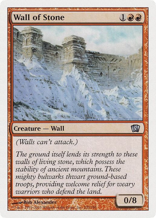 Wall of Stone in the group Magic the Gathering / Sets / Eighth Edition at Proxyprinters.com (41452)