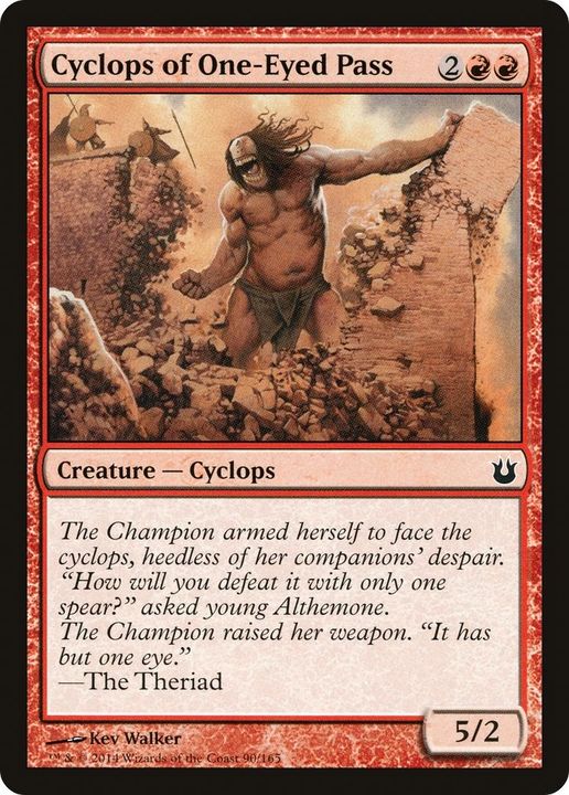 Cyclops of One-Eyed Pass in the group Magic the Gathering / Types / Colors / Red at Proxyprinters.com (41478)