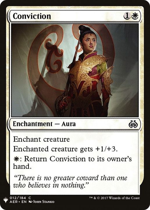 Conviction in the group Magic the Gathering / Types / Colors / White at Proxyprinters.com (41486)