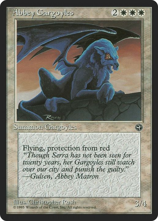 Abbey Gargoyles in the group Magic the Gathering / Types / Colors / White at Proxyprinters.com (41488)