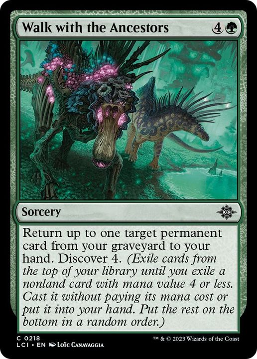 Walk with the Ancestors in the group Magic the Gathering / Types / Colors / Green at Proxyprinters.com (41493)