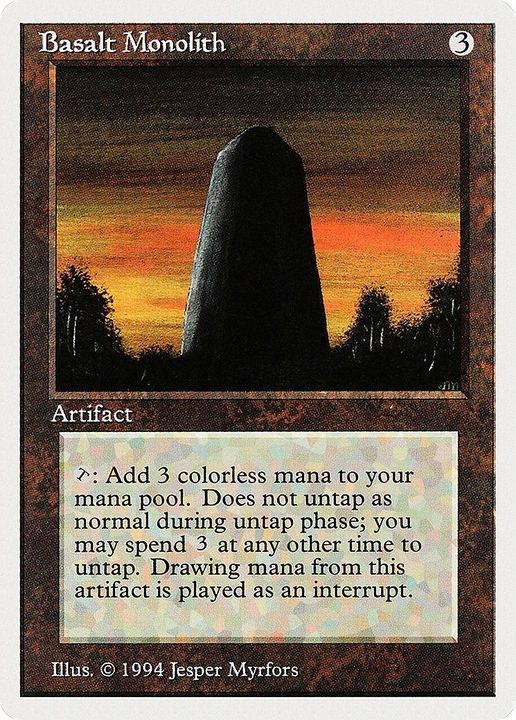 Basalt Monolith in the group Magic the Gathering / Sets / Summer Magic / Edgar at Proxyprinters.com (4150)