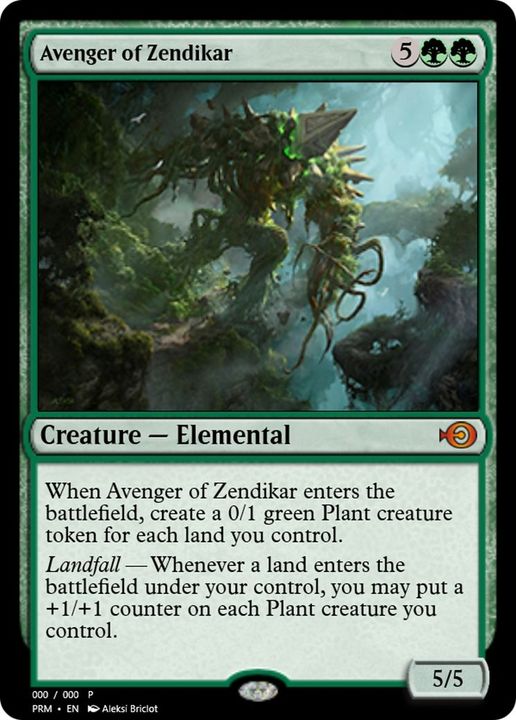 Avenger of Zendikar in the group Magic the Gathering / Types / Colors / Green at Proxyprinters.com (41512)