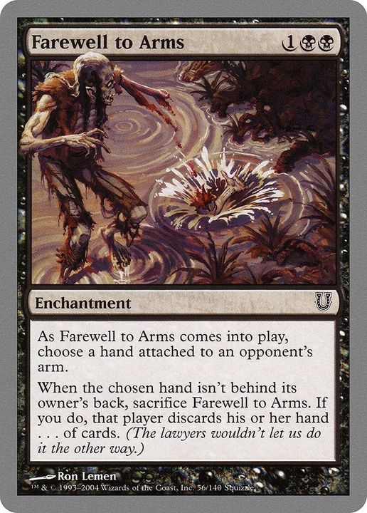 Farewell to Arms in the group Magic the Gathering / Sets / Unhinged Promos at Proxyprinters.com (41515)