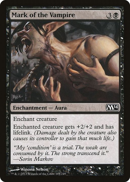 Mark of the Vampire in the group Magic the Gathering / Types / Colors / Black at Proxyprinters.com (41523)