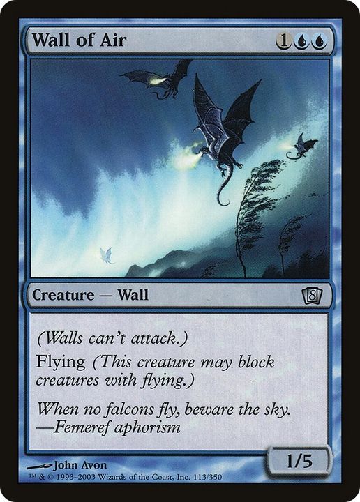 Wall of Air in the group Magic the Gathering / Sets / Eighth Edition at Proxyprinters.com (41533)