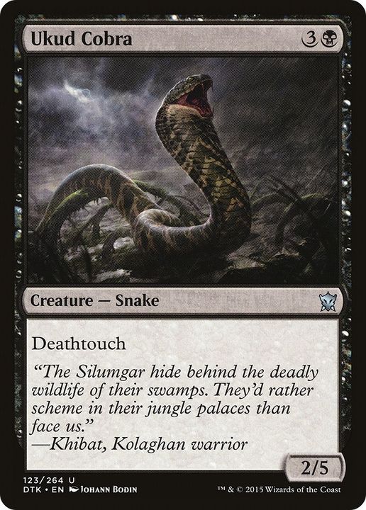 Ukud Cobra in the group Magic the Gathering / Types / Colors / Black at Proxyprinters.com (41548)