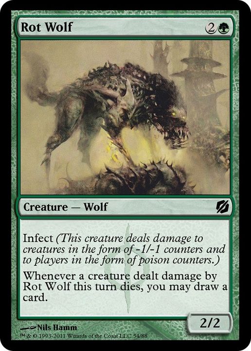 Rot Wolf in the group Magic the Gathering / Types / Colors / Green at Proxyprinters.com (4156)