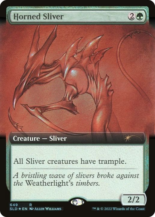 Horned Sliver in the group Magic the Gathering / Sets / Secret Lair / Secret Lair Drop at Proxyprinters.com (41580)