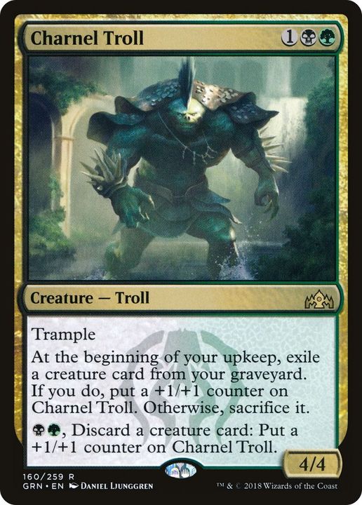 Charnel Troll in the group Magic the Gathering / Types / Colors / Multicolors / B, G at Proxyprinters.com (41593)