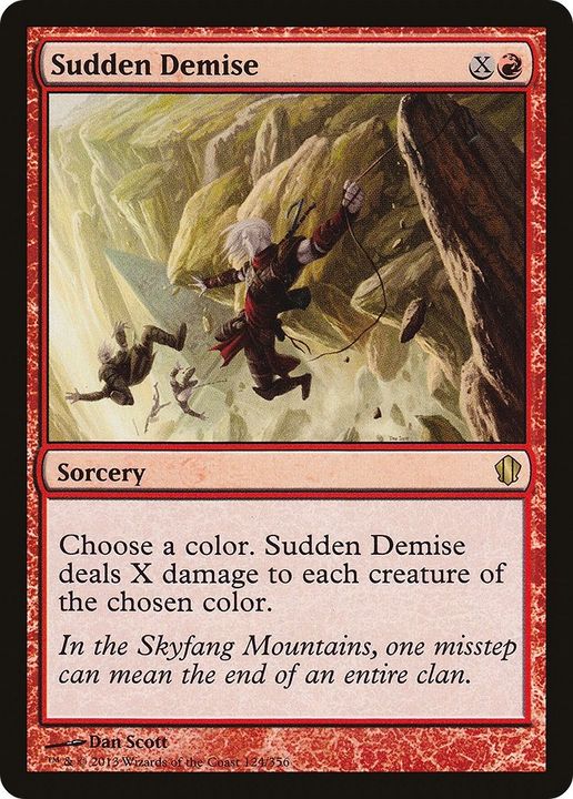 Sudden Demise in the group Magic the Gathering / Types / Colors / Red at Proxyprinters.com (41632)