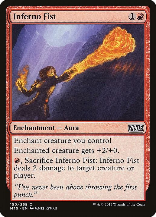 Inferno Fist in the group Magic the Gathering / Types / Colors / Red at Proxyprinters.com (41636)