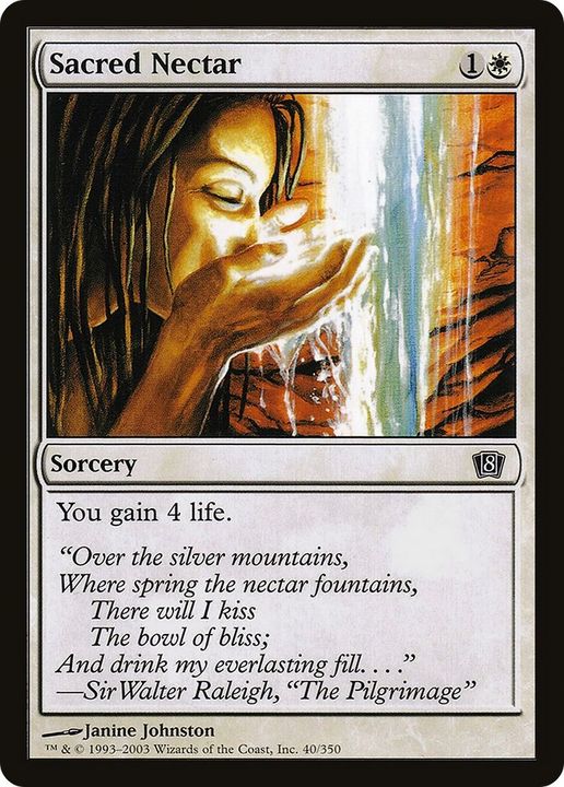 Sacred Nectar in the group Magic the Gathering / Types / Colors / White at Proxyprinters.com (41662)