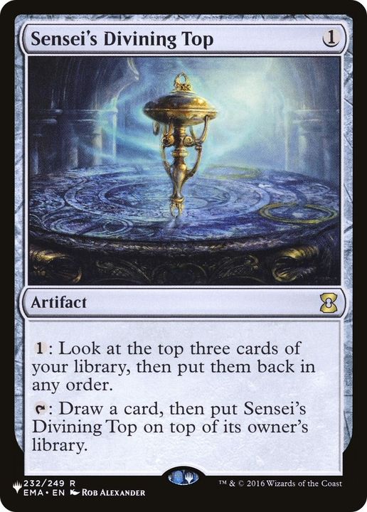 Sensei's Divining Top in the group Magic the Gathering / Sets / The List at Proxyprinters.com (41697)