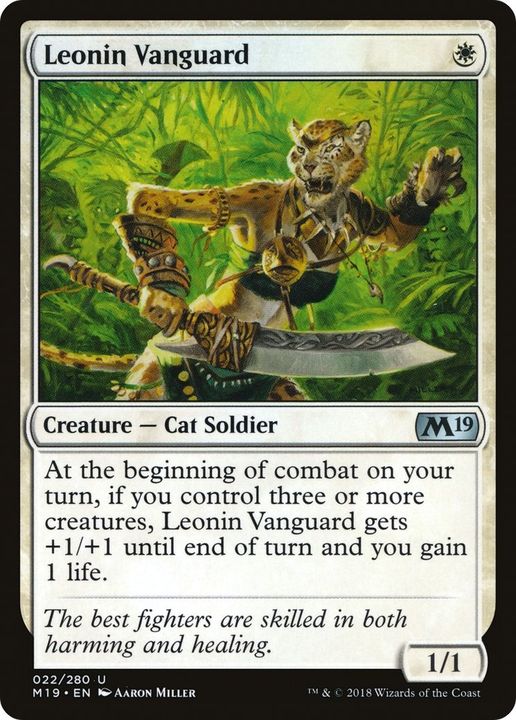 Leonin Vanguard in the group Magic the Gathering / Types / Colors / White at Proxyprinters.com (41699)