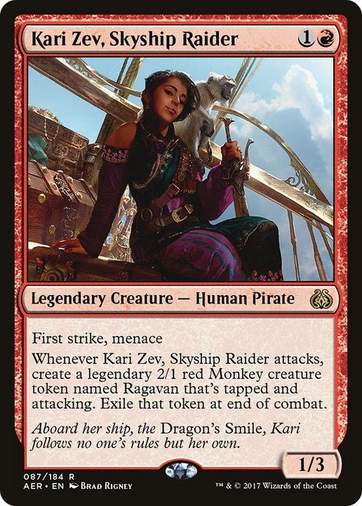 Kari Zev, Skyship Raider in the group Magic the Gathering / Types / Creatures / Human at Proxyprinters.com (41704)