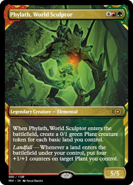 Phylath, World Sculptor in the group Magic the Gathering / Types / Colors / Multicolors / G, R at Proxyprinters.com (41726)