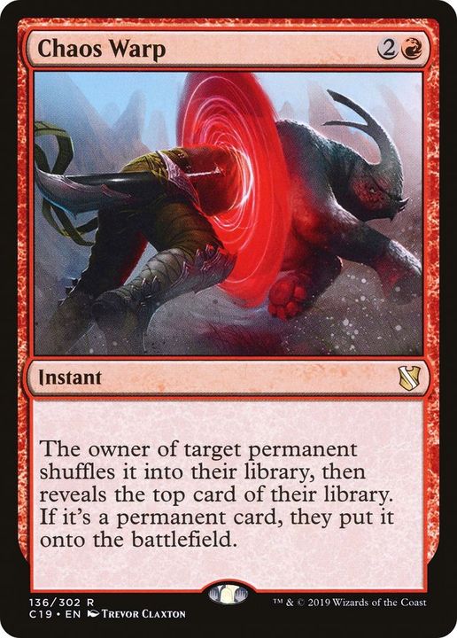 Chaos Warp in the group Magic the Gathering / Types / Colors / Red at Proxyprinters.com (41735)