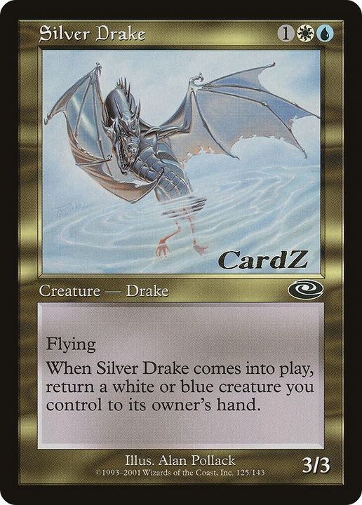 Silver Drake in the group Magic the Gathering / Types / Colors / Multicolors / U, W at Proxyprinters.com (41752)