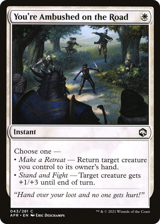 You're Ambushed on the Road in the group Magic the Gathering / Types / Colors / White at Proxyprinters.com (41759)