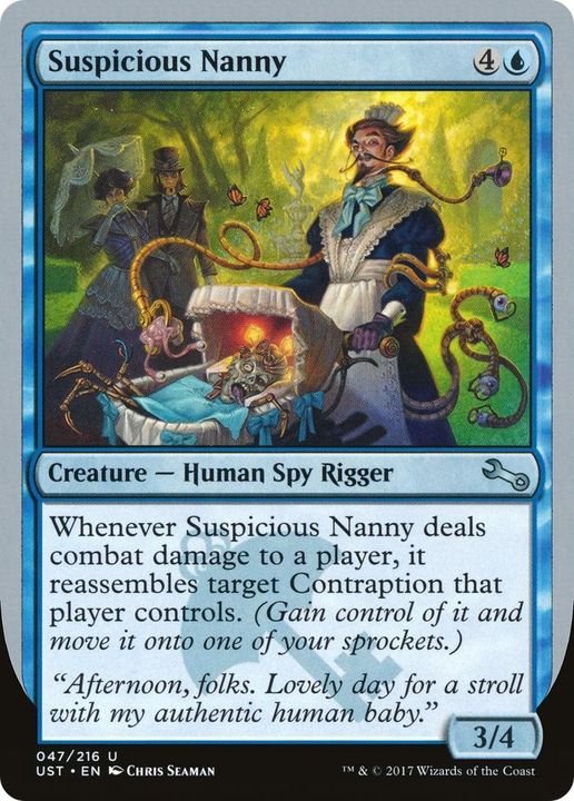 Suspicious Nanny in the group Magic the Gathering / Types / Creatures / Human at Proxyprinters.com (41760)