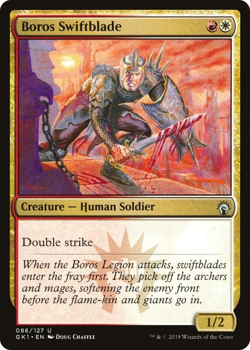 Boros Swiftblade in the group Magic the Gathering / Types / Colors / Multicolors / R, W at Proxyprinters.com (4177)