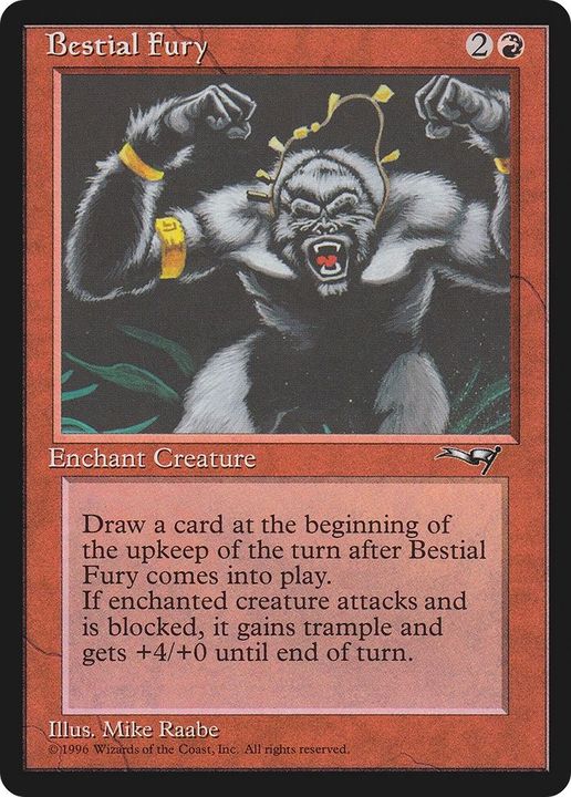 Bestial Fury in the group Magic the Gathering / Types / Colors / Red at Proxyprinters.com (41770)