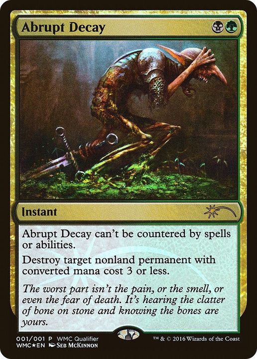 Abrupt Decay in the group Magic the Gathering / Types / Colors / Multicolors / B, G at Proxyprinters.com (4179)