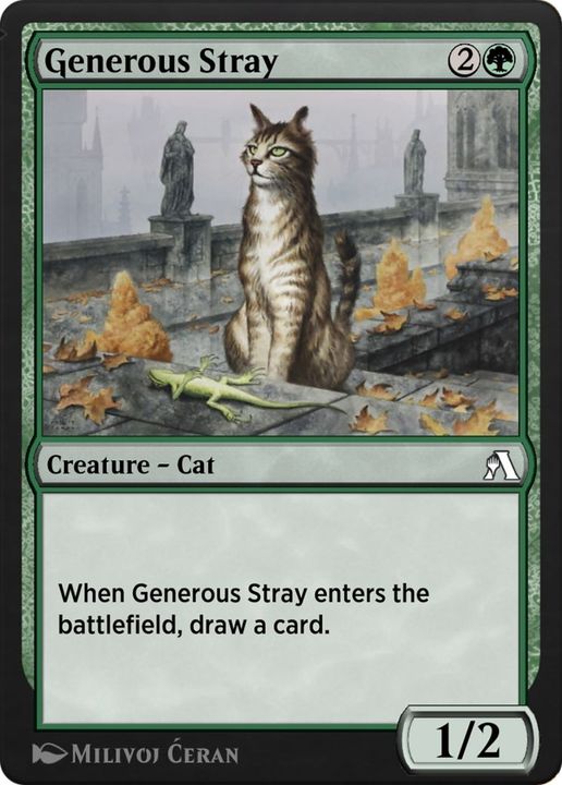 Generous Stray in the group Magic the Gathering / Types / Colors / Green at Proxyprinters.com (41804)