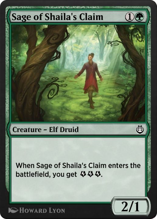 Sage of Shaila's Claim in the group Magic the Gathering / Types / Creatures / Elf at Proxyprinters.com (41808)