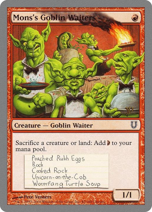 Mons's Goblin Waiters in the group Magic the Gathering / Sets / Unhinged Promos at Proxyprinters.com (41811)