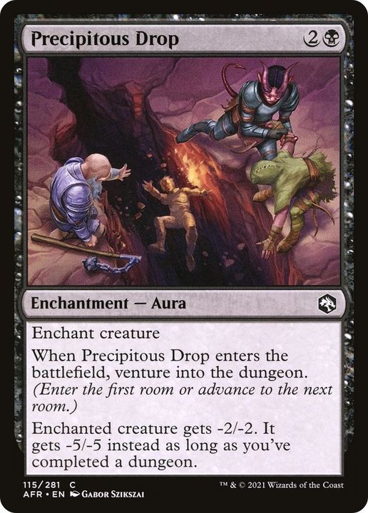 Precipitous Drop in the group Magic the Gathering / Types / Colors / Black at Proxyprinters.com (41813)