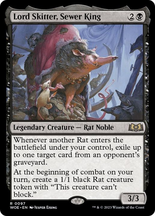 Lord Skitter, Sewer King in the group Magic the Gathering / Types / Colors / Black at Proxyprinters.com (41820)