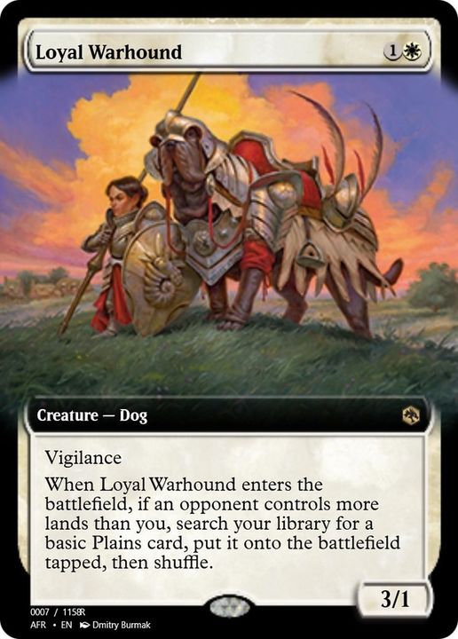 Loyal Warhound in the group Magic the Gathering / Types / Colors / White at Proxyprinters.com (4183)