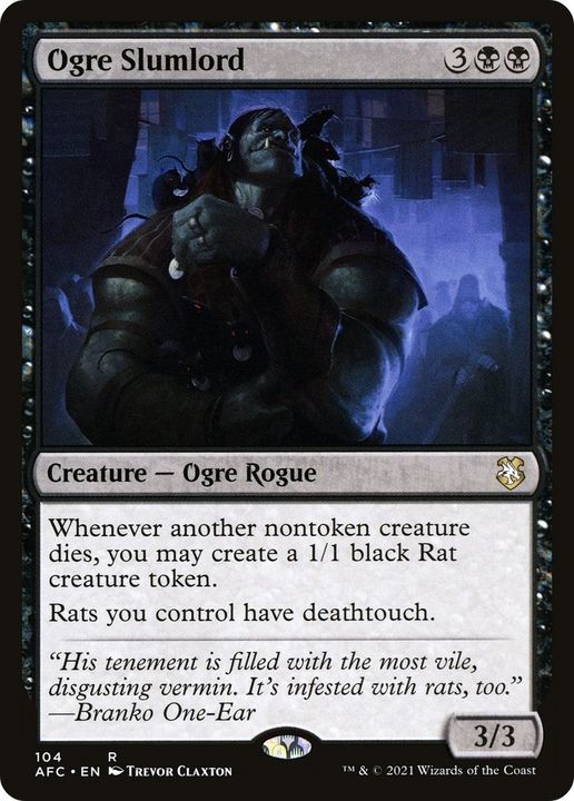 Ogre Slumlord in the group Magic the Gathering / Types / Colors / Black at Proxyprinters.com (41831)