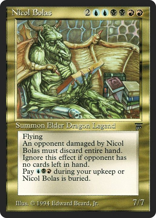 Nicol Bolas in the group Magic the Gathering / Types / Colors / Multicolors / B, R, U at Proxyprinters.com (41832)