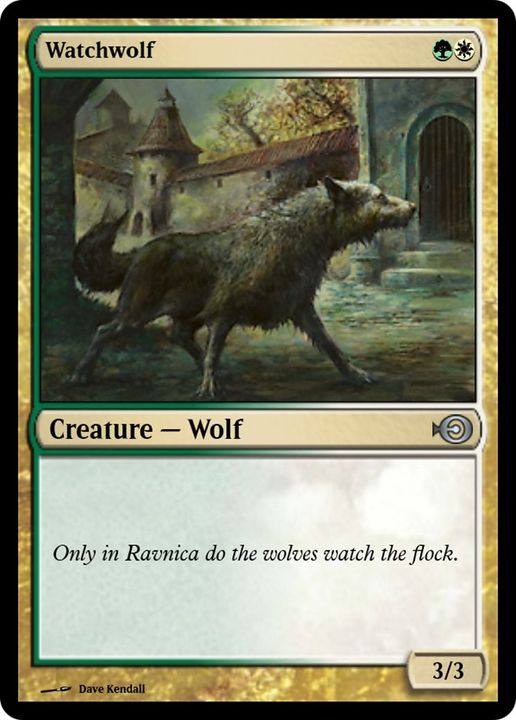 Watchwolf in the group Magic the Gathering / Types / Colors / Multicolors / G, W at Proxyprinters.com (41844)