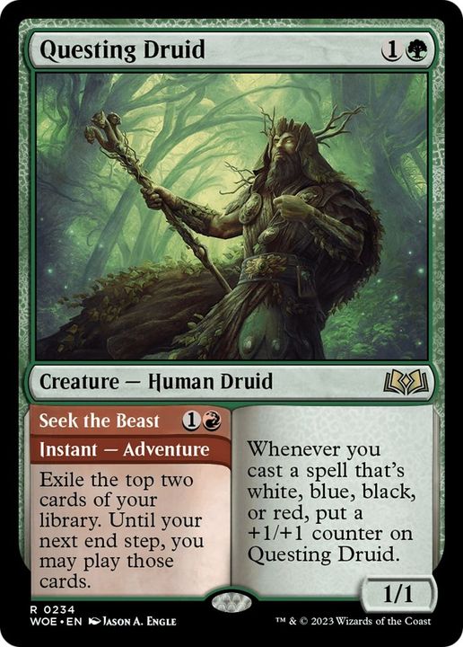 Questing Druid // Seek the Beast in the group Magic the Gathering / Types / Creatures / Human at Proxyprinters.com (41876)