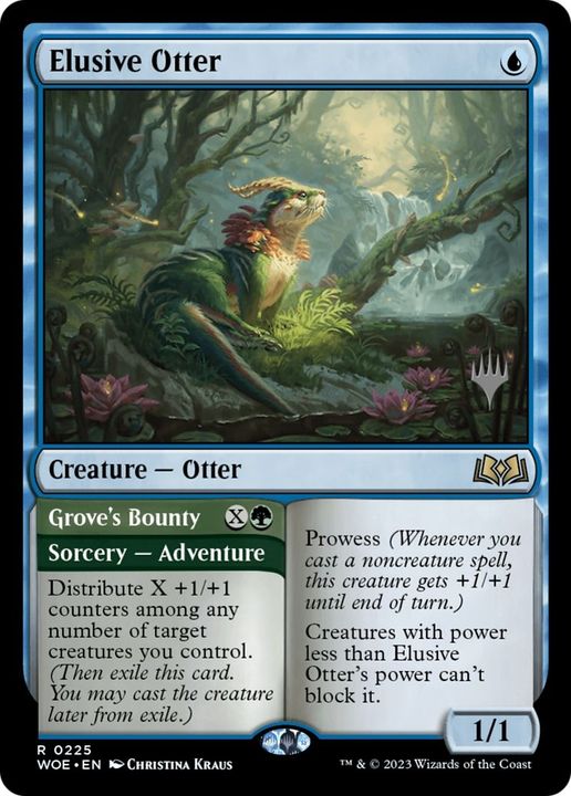 Elusive Otter // Grove's Bounty in the group Magic the Gathering / Types / Colors / Blue at Proxyprinters.com (4191)