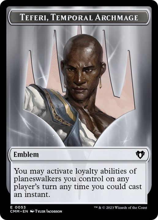 Teferi, Temporal Archmage Emblem in the group Magic the Gathering / Types / Colors / Colorless at Proxyprinters.com (41918)